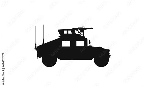 Armored Military Vehicle Hmmwv Humvee Icon War And Army Symbol