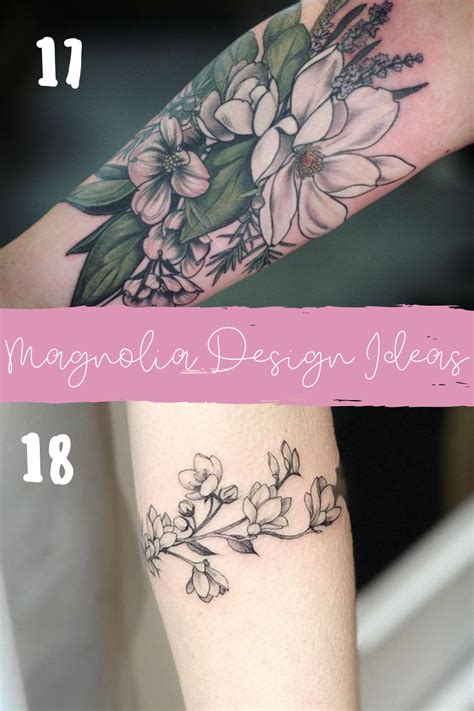 Southern Magnolia Tree Tattoo