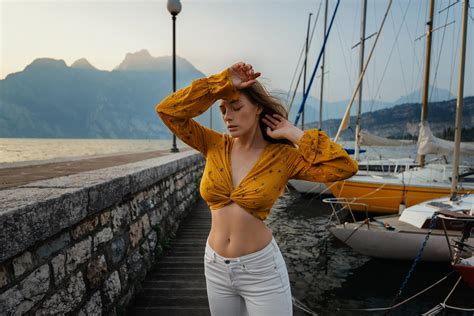 Wallpaper Model Women Outdoors Olga Kobzar X WallpaperManiac HD