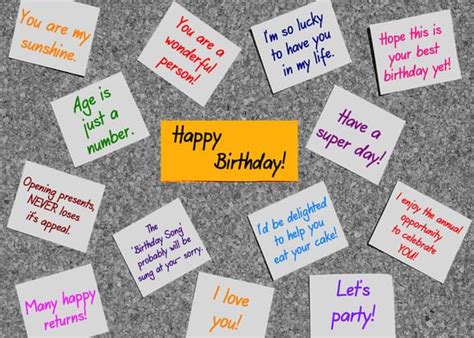 Post It Notes And Sticky Notes Birthday Card With Your Own Handwriting