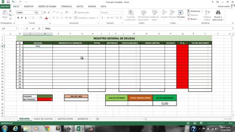 Excel Para Control De Pagos Charcot