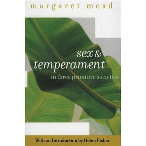 sex and temperament in three primitive societies paperback