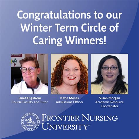 Fnu Announces The Winter Term Circle Of Caring Award Winners Frontier