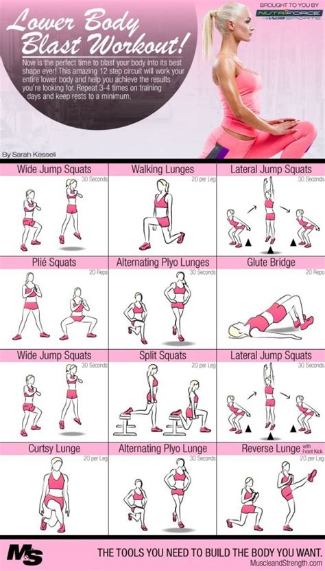 Lower Body Blast Circuit Workout 22 Leg Workouts You Must Be