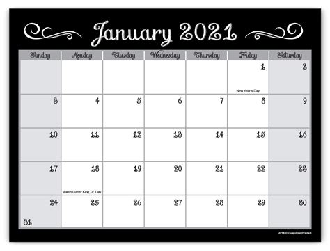 Pick January 2022 Calendar Large Print Best Calendar Example