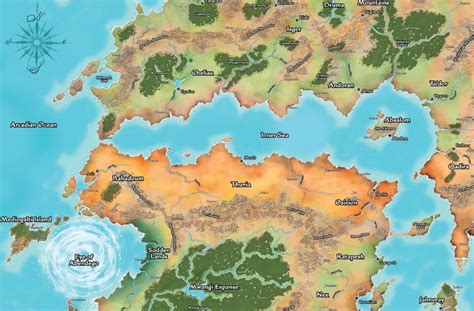 Golarion Inner Sea Map