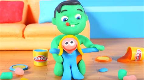 Kids Playing With Play Doh Cartoons For Kids Youtube
