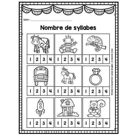 Compter Les Syllabes Maternelle Syllabes Syllabes Alphabet Maternelle