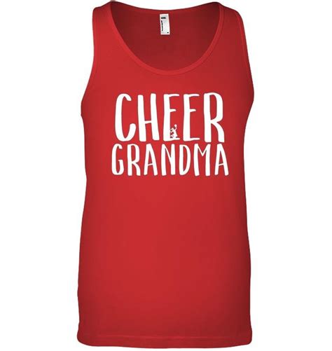 Cheer Grandma Tank Top Proud Granny Of Cheerleaders Sports T Shirts