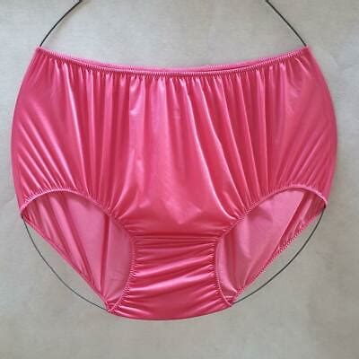 Panties Comfort Breathable Xl Size Aduit Silk Nylon Underwear Full Cut Gree Ebay