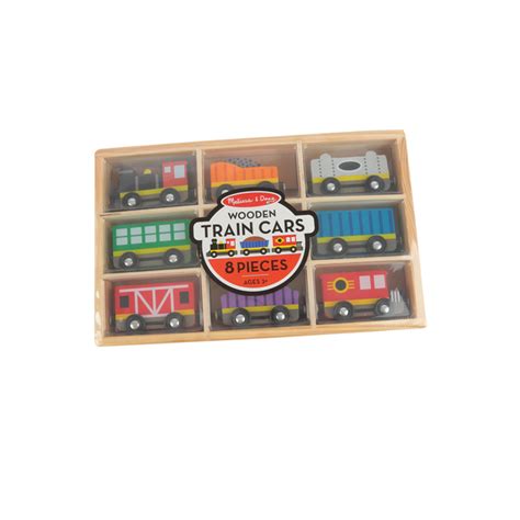 Melissa And Doug Wooden Train Cars 8 Pieces Ages 3 And Older Mardel