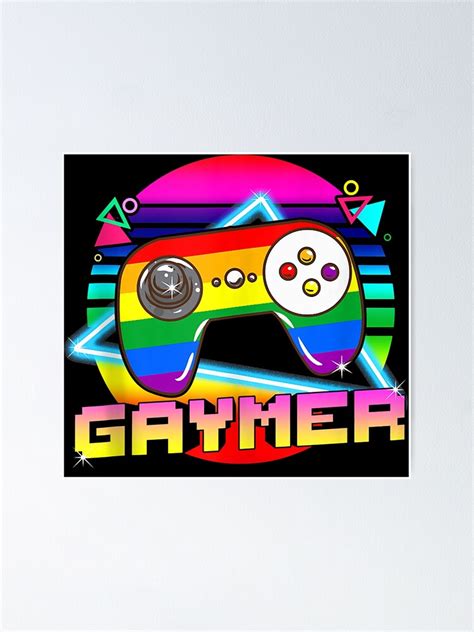 Gaymer Lgbtq Gay Pride Month Gamer Gaming Poster By Lkeishon85