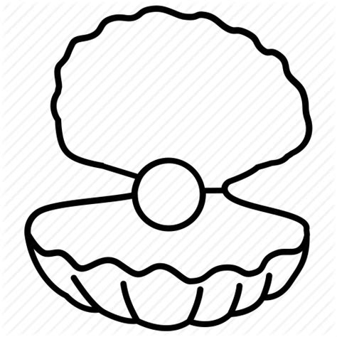 Oyster Clipart Pearl Sea Clip Creatures Coloring Pages Animal Oysters
