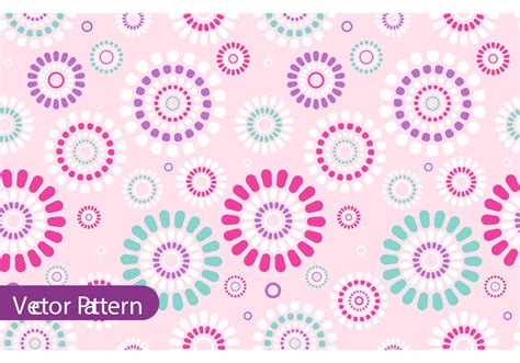 Retro Flower Pattern Vector Design Download Free Vector Art Stock