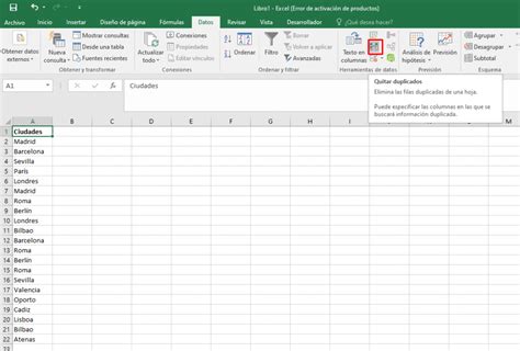 Cómo quitar valores duplicados en Excel ExcelFacil