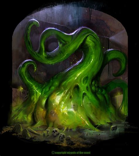 Limon Vert Green Slim Monstre Dandd Fantasy Monster Creature