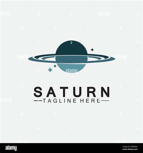 Planet Saturn Logo Vector Illustration Design Planet Logo Template