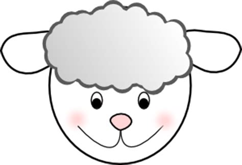 smiling good sheep clip art  clkercom vector clip art