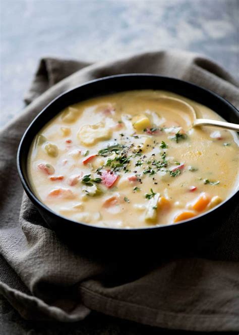 Super Low Cal Healthy Creamy Vegetable Soup Recipetin Eats