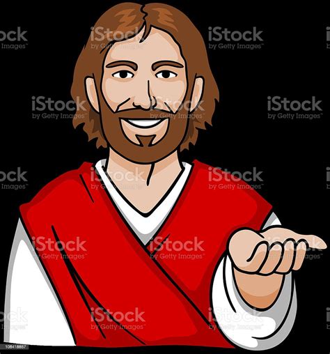 Jesus Open Hand Stock Illustration Download Image Now Jesus Christ