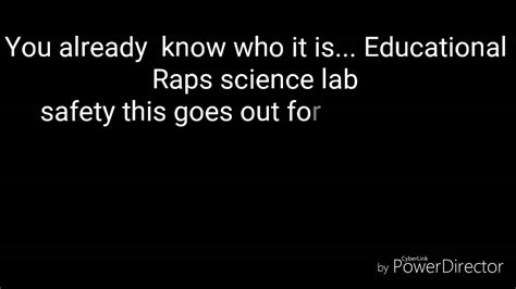 Science Lab Safety Rap Youtube