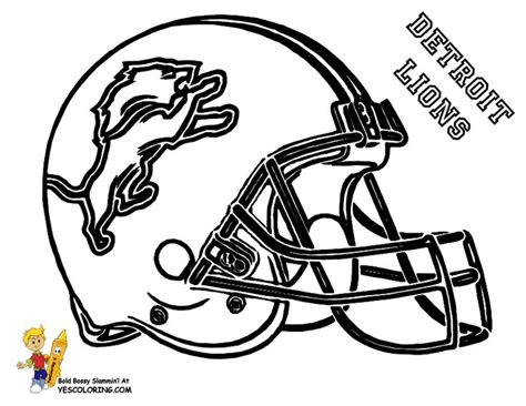 Detroit Lions Helmet Coloring Pages Coloring Pages