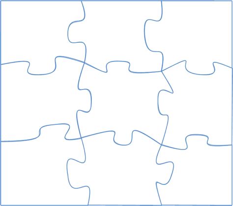 Area Pattern Large Puzzle Piece Template Png Download 871770