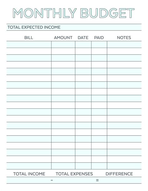 Paying Bills Worksheet For Students