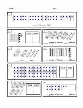 Our 1st grade place value worksheets will however inspire kids to have a mastery of the fact that the value of each digit within a number depends on its place or. First Grade Tens and Ones Worksheet | Tens, ones ...