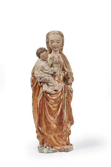 Vierge à Lenfant Dite Poupée De Malines Sculptureandcollection