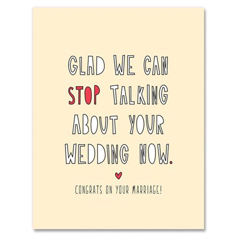 stop talking about your wedding card near modern disaster outer layer