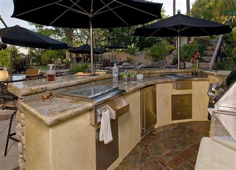 For smaller spaces, try one of the projects with just a sink and prep counter for you to mix drinks or put the finishing touches on your food. Designing the Perfect Outdoor Kitchen