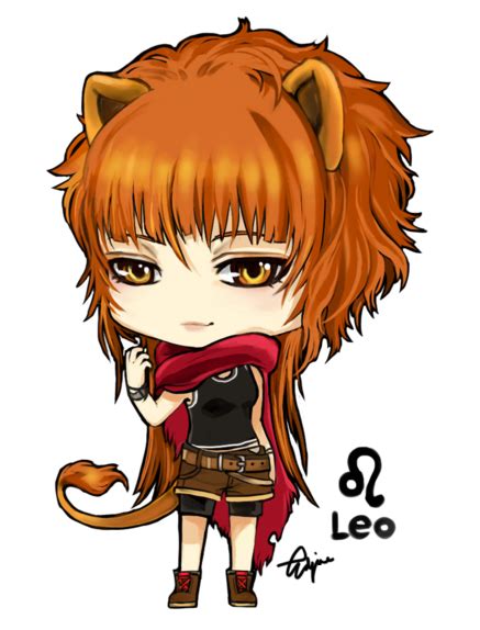 Little Leo Chibi Leo Zodiac Anime Zodiac Zodiac Art