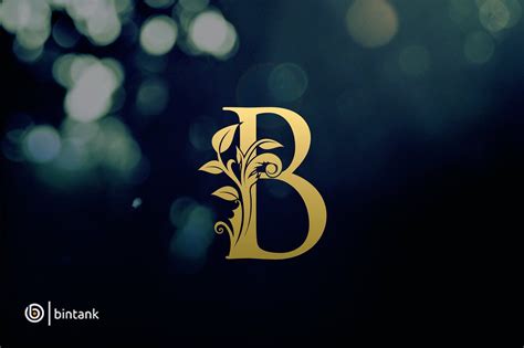 Gold B Letter Logo Recognisablegreatembroideredinstantly Crest