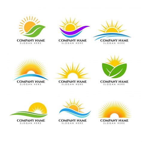 Sunrise Logo Template Sun Logo Template Download On Freepik