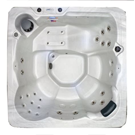 hudson bay spas 6 person 29 jet square hot tub in the hot tubs and spas department at