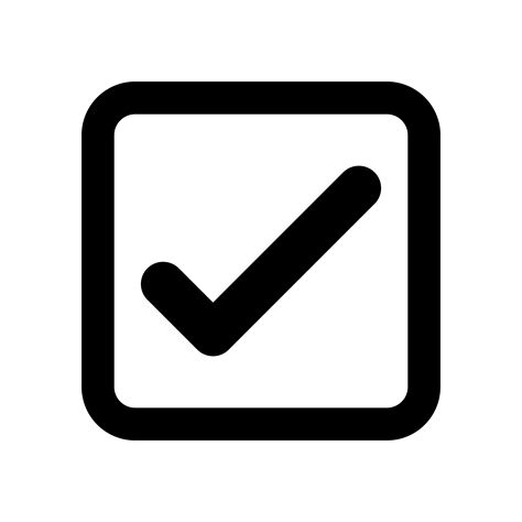 New Check Mark Logo Vector Or Icon Checkbox Illustration Checklist Tick