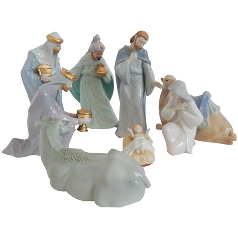 Avon Porcelain Bethlehem Nativity Scene Ruby Lane