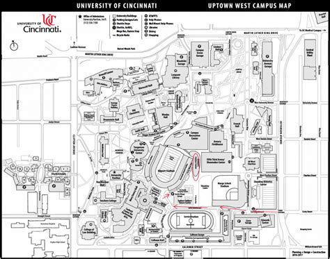 Map For 2019 Convocation University Of Cincinnati