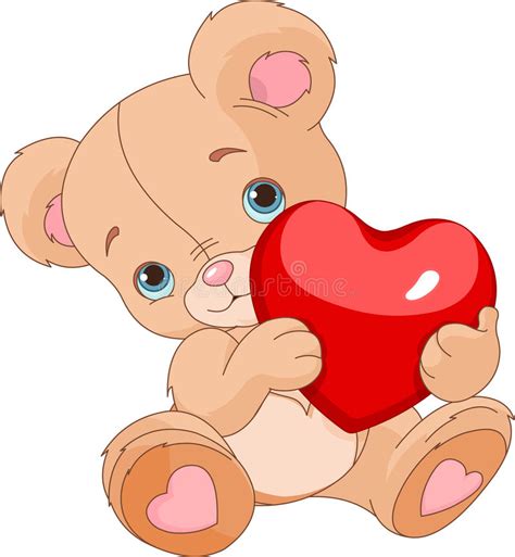 Valentines Teddy Bear Stock Vector Image Of Stuffed 36592005