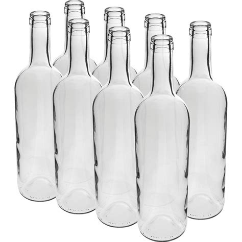 Bulk Buy Clear Glass Wine Bottle 750 Ml
