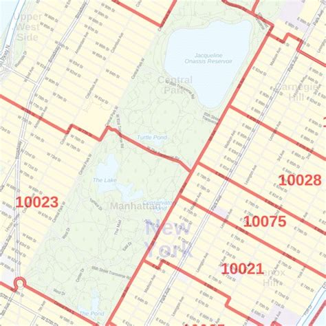 New York State Zip Code Map Map