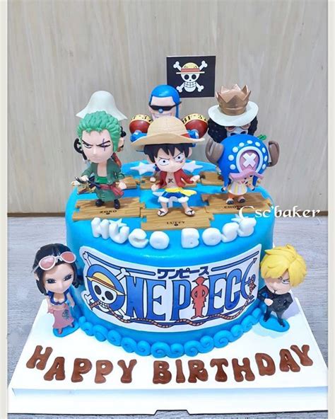 Luffy Happy Birthday Luffy One Piece Cake Design