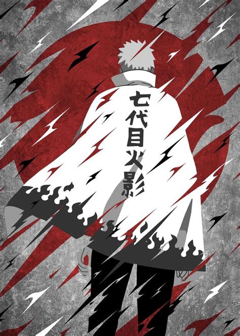 Uzumaki Naruto Hokage Poster By Qreative Displate Naruto Uzumaki