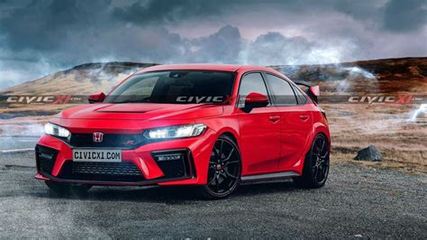2022 honda civic si the civic touring model shown here has a clean design and looks like a softer, prototype version. 2022 Honda Civic Type R rendering (front) - 5216196