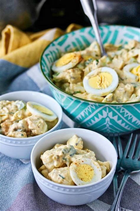 To thin the mayonnaise, combine with a portion of sour cream or yogurt and maybe even a little lemon juice. Karen's Potato Salad With Raisins - Karen S Potato Salad ...