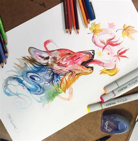 Fabulous Colored Pencils Drawing By Katy Lipscomb Color