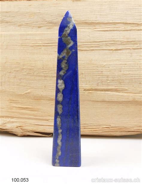 Lapis Lazuli Dafghanistan Naturel Obélisque 128 Cm Pièce Unique 145