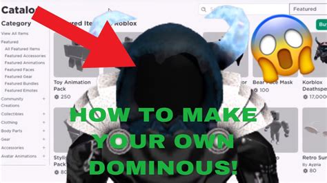 How To Make Your Own Dominus In Roblox Youtube