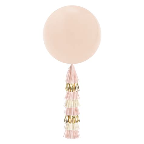 Jumbo Balloon And Tassel Tail Blush And Gold Party Decorations Michaels